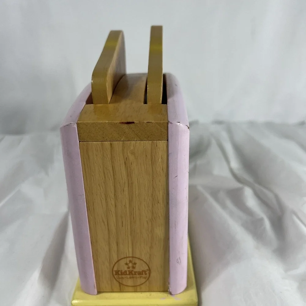 Kidkraft Wooden Kids Pastel Toaster Pretend Play‎ Kitchen Toy